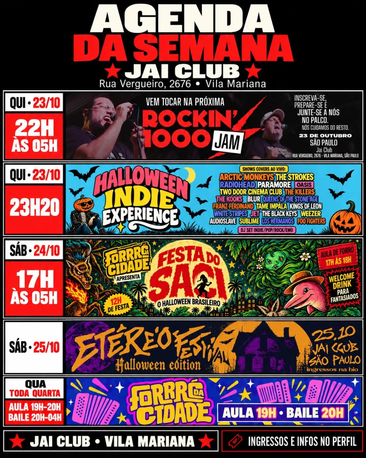 Halloween Indie Experience — Jai Club, Vila Mariana, São Paulo