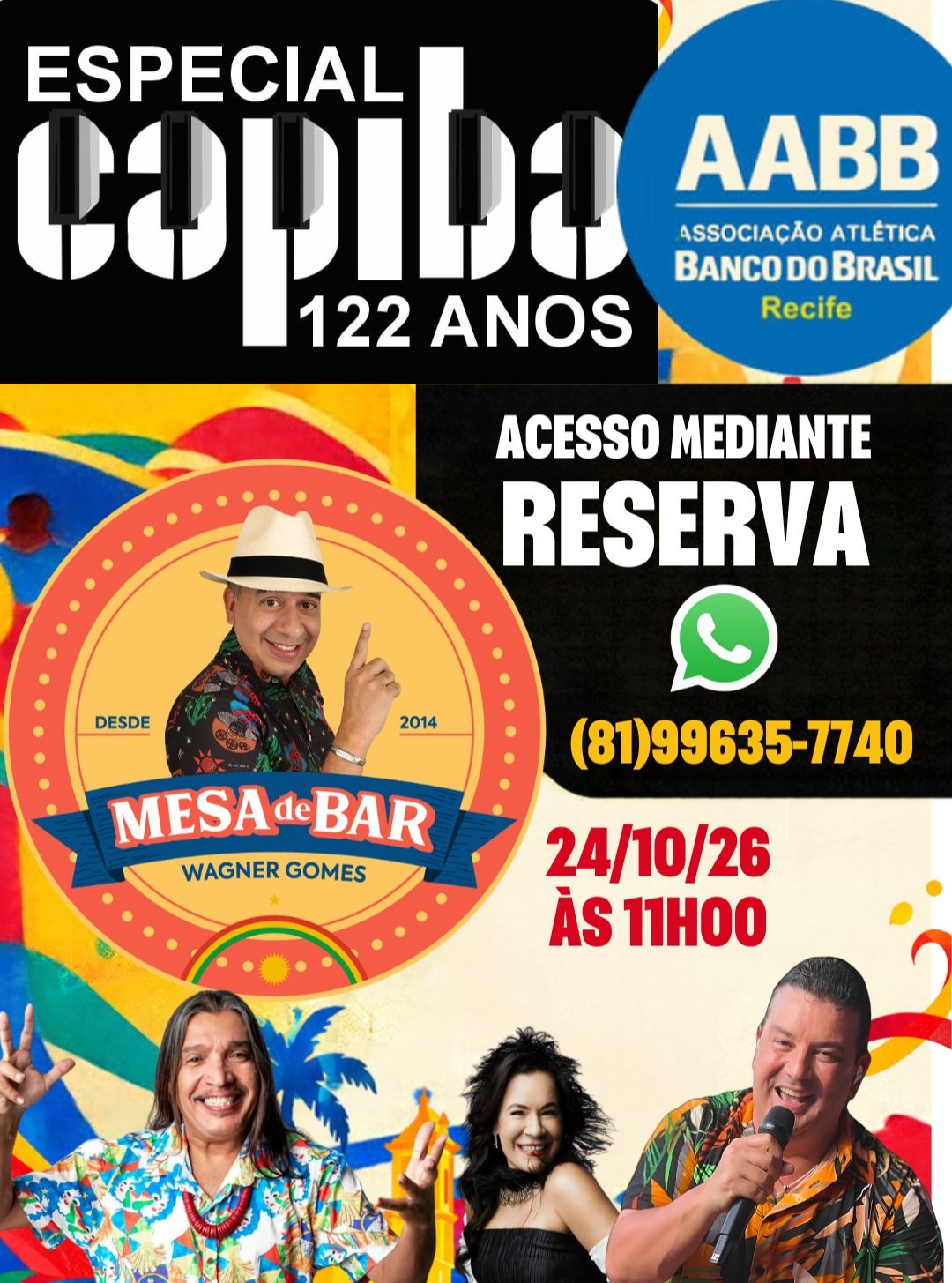 Programa Mesa de Bar Especial Capiba 122 anos