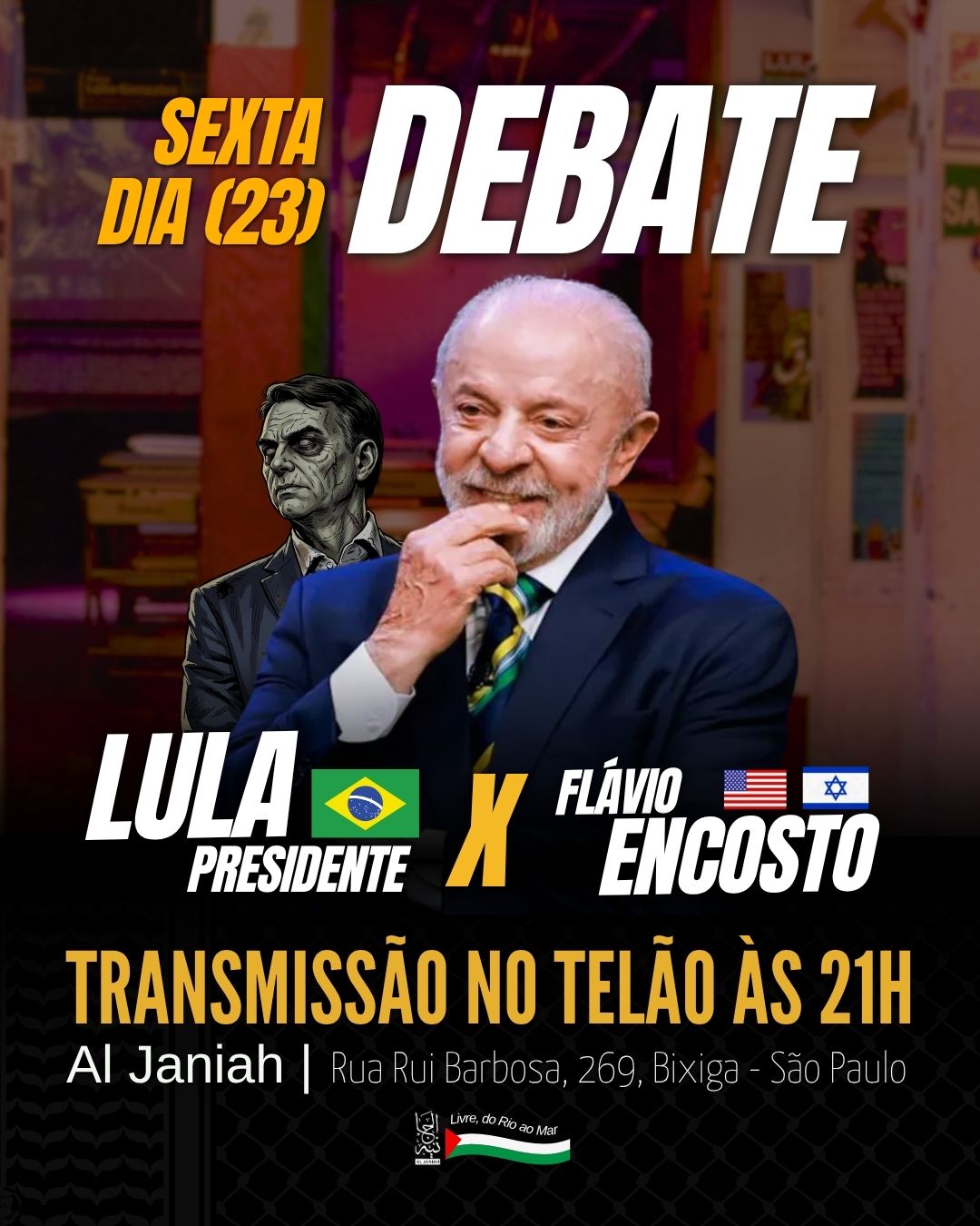 Último debate das eleições no Al Janiah — Al Janiah, Bela Vista, São Paulo