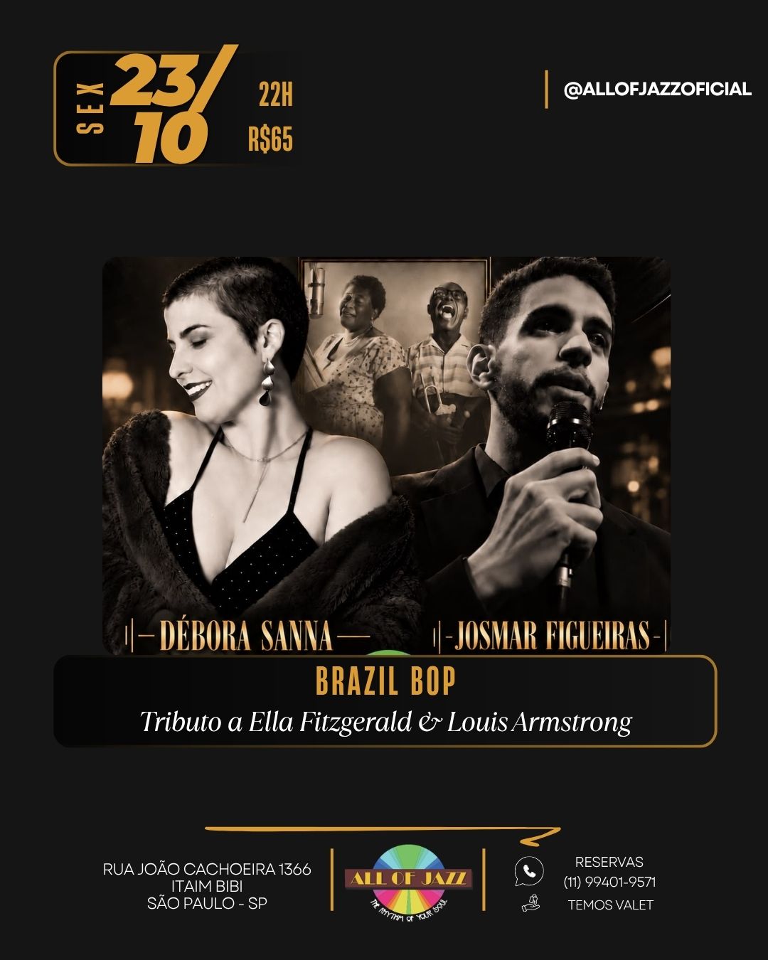 Brazil Pop - Tributo a Ella Fitzgerald & Louis Armstrong — All of Jazz, Itaim Bibi, São Paulo