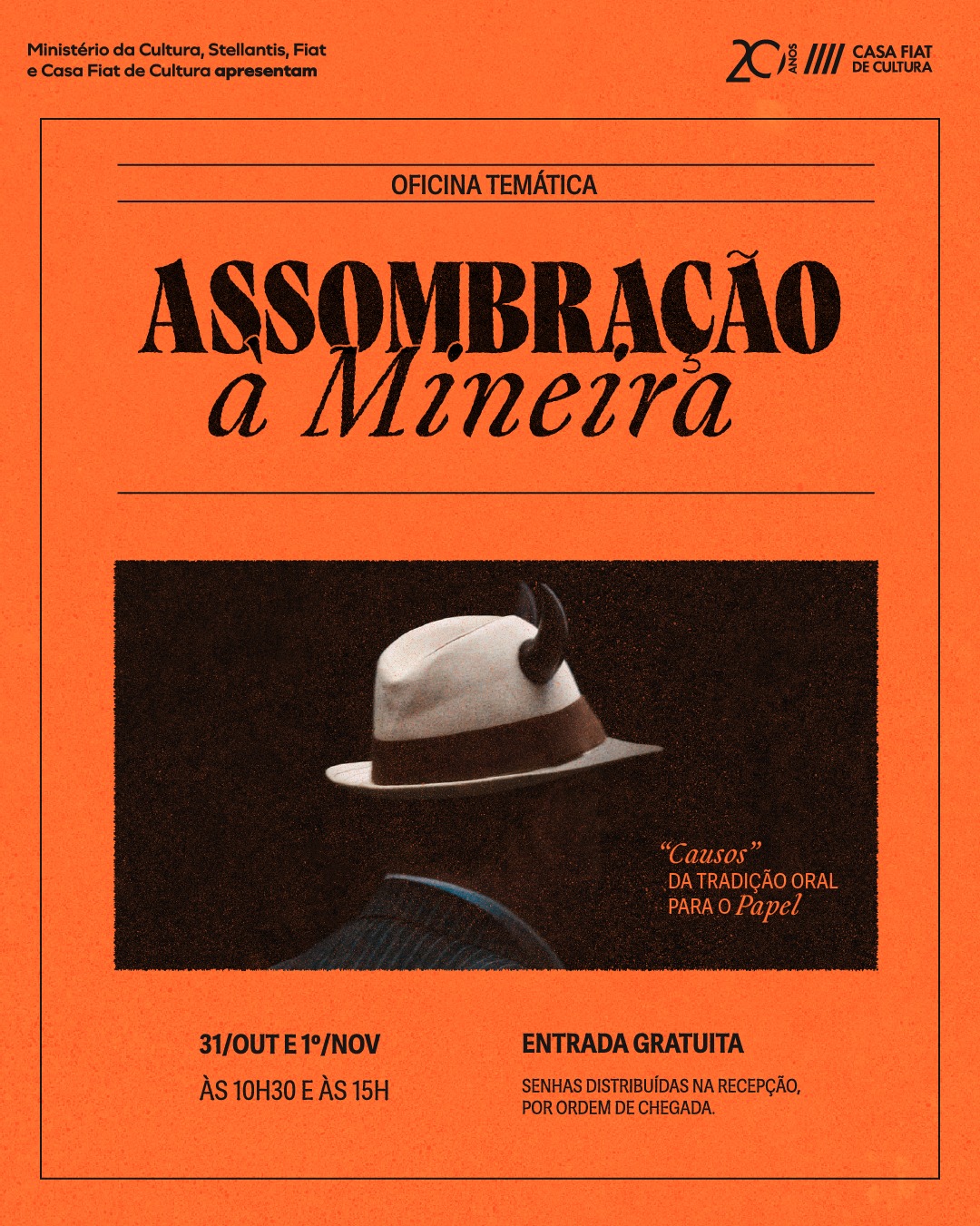 Oficina Especial: Lendas e Causos de Minas Gerais — Casa FIAT de Cultura, Funcionários, Belo Horizonte