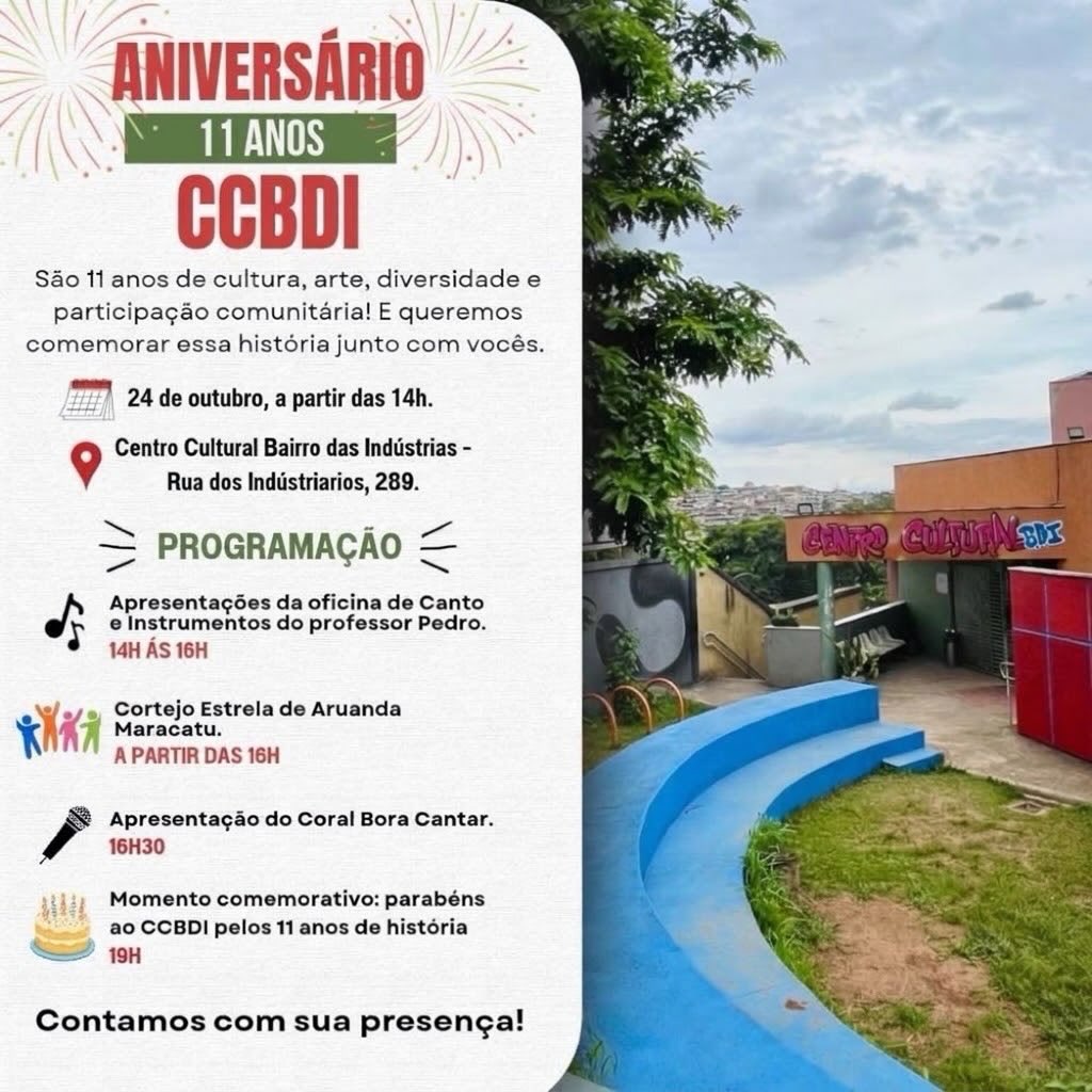 Aniversário de 11 Anos do Centro Cultural Bairro das Indústrias - Cortejo Estrela de Aruanda Maracatu — Centro Cultural Bairro das Indústrias, B. das Indústrias, Belo Horizonte