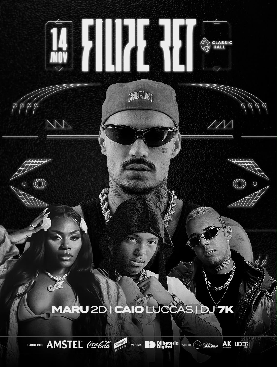 Paizão com Filipe Ret, Maru 2D, Caio Luccas e DJ 7K — Classic Hall, Salgadinho, Recife