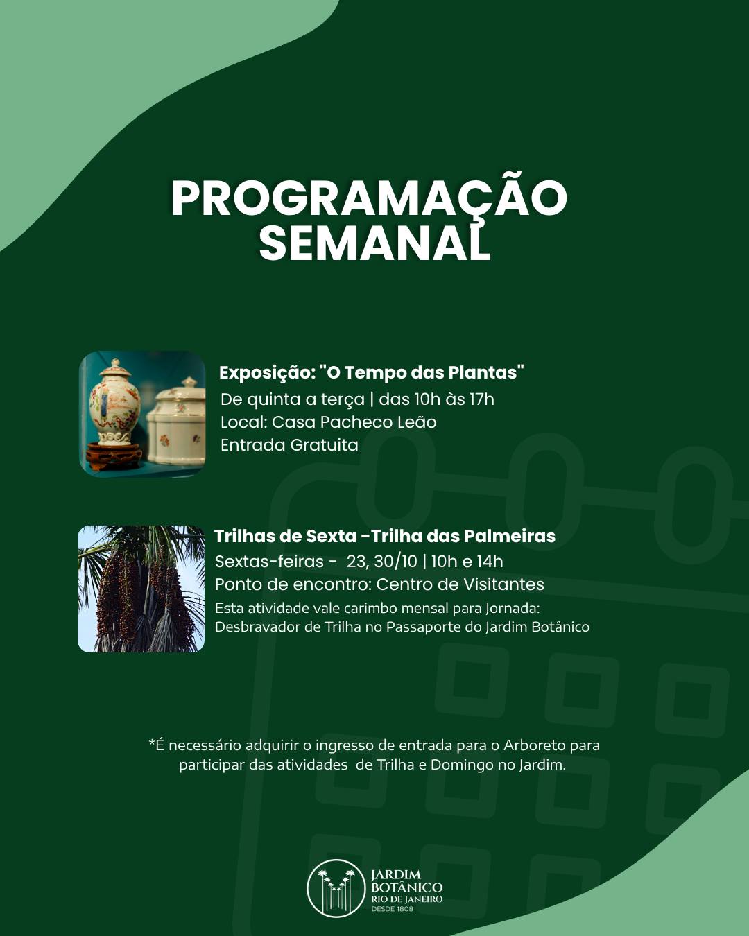 Exposição: O Tempo das Plantas — Jardim Botânico do RJ, Jardim Botânico, Rio de Janeiro