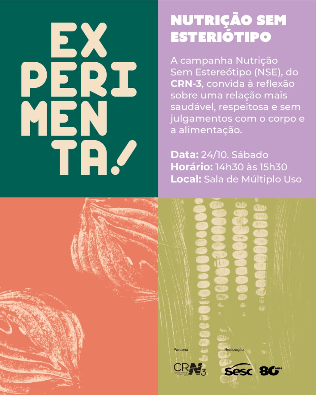 Nutrição Sem Estereótipos — Sesc Interlagos, Cidade Dutra, São Paulo