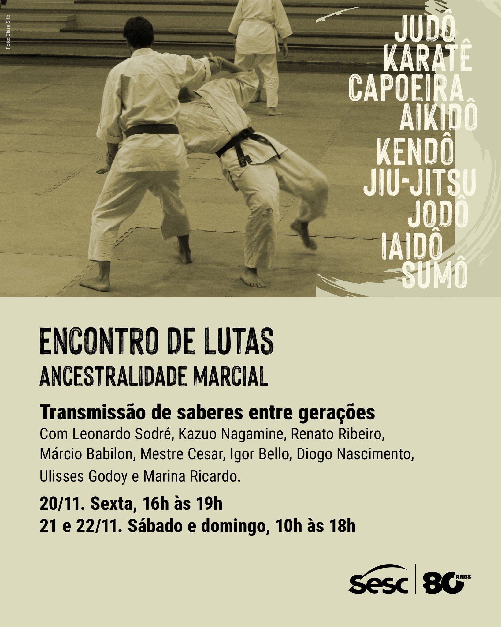 Encontro de Lutas – Ancestralidade Marcial — Sesc Consolação, Consolação, São Paulo