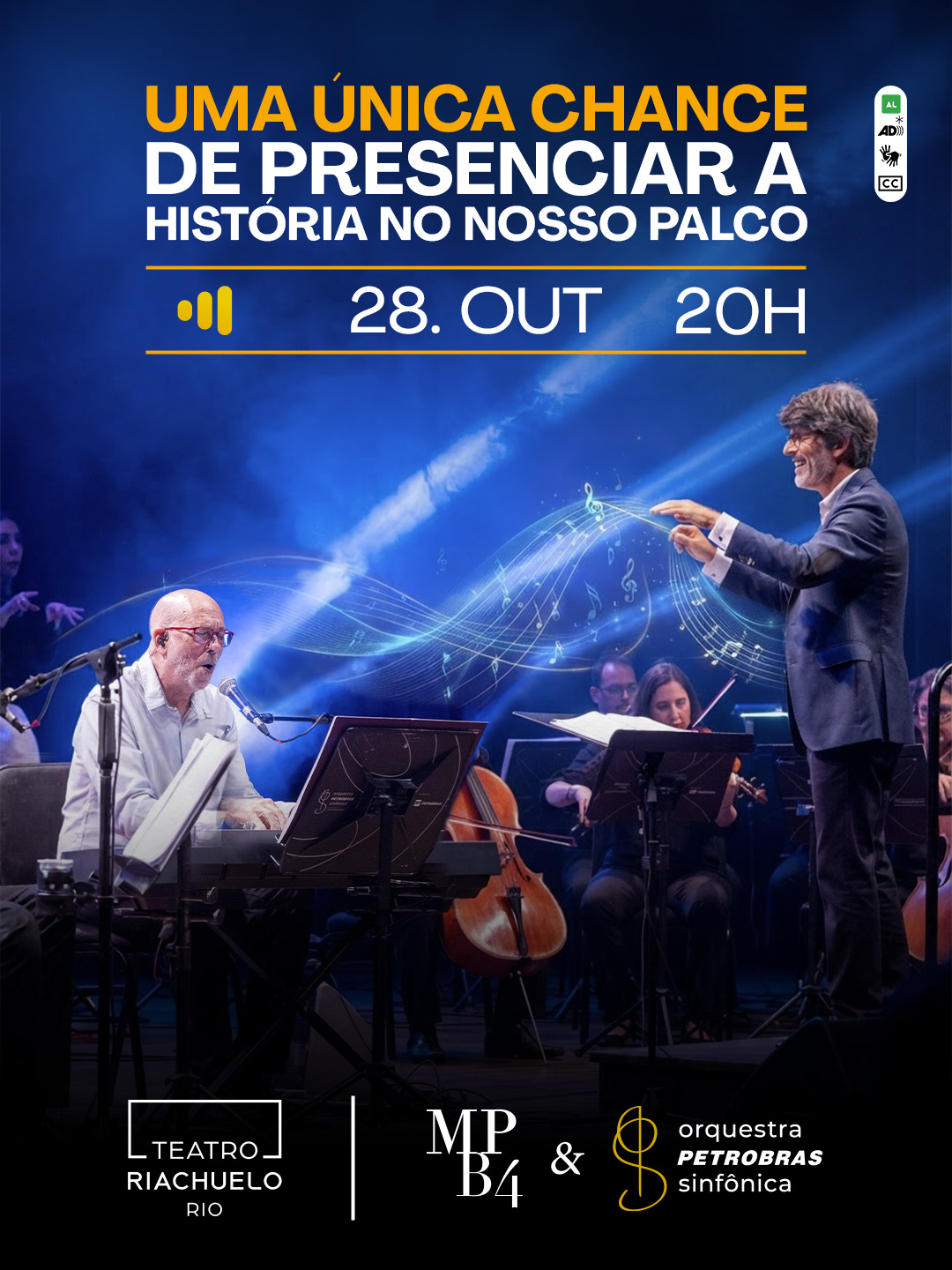 Os maiores clássicos da música popular brasileira em arranjos orquestrais — Teatro Riachuelo Rio, Rio de Janeiro