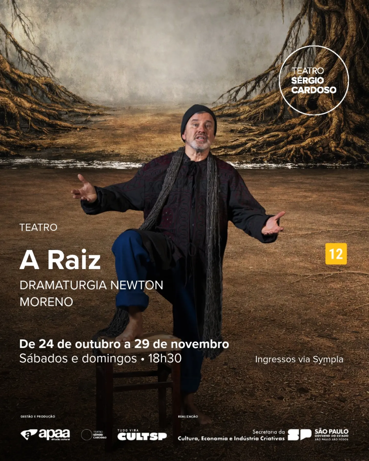 A Raiz — Teatro Sérgio Cardoso, Bela Vista, São Paulo