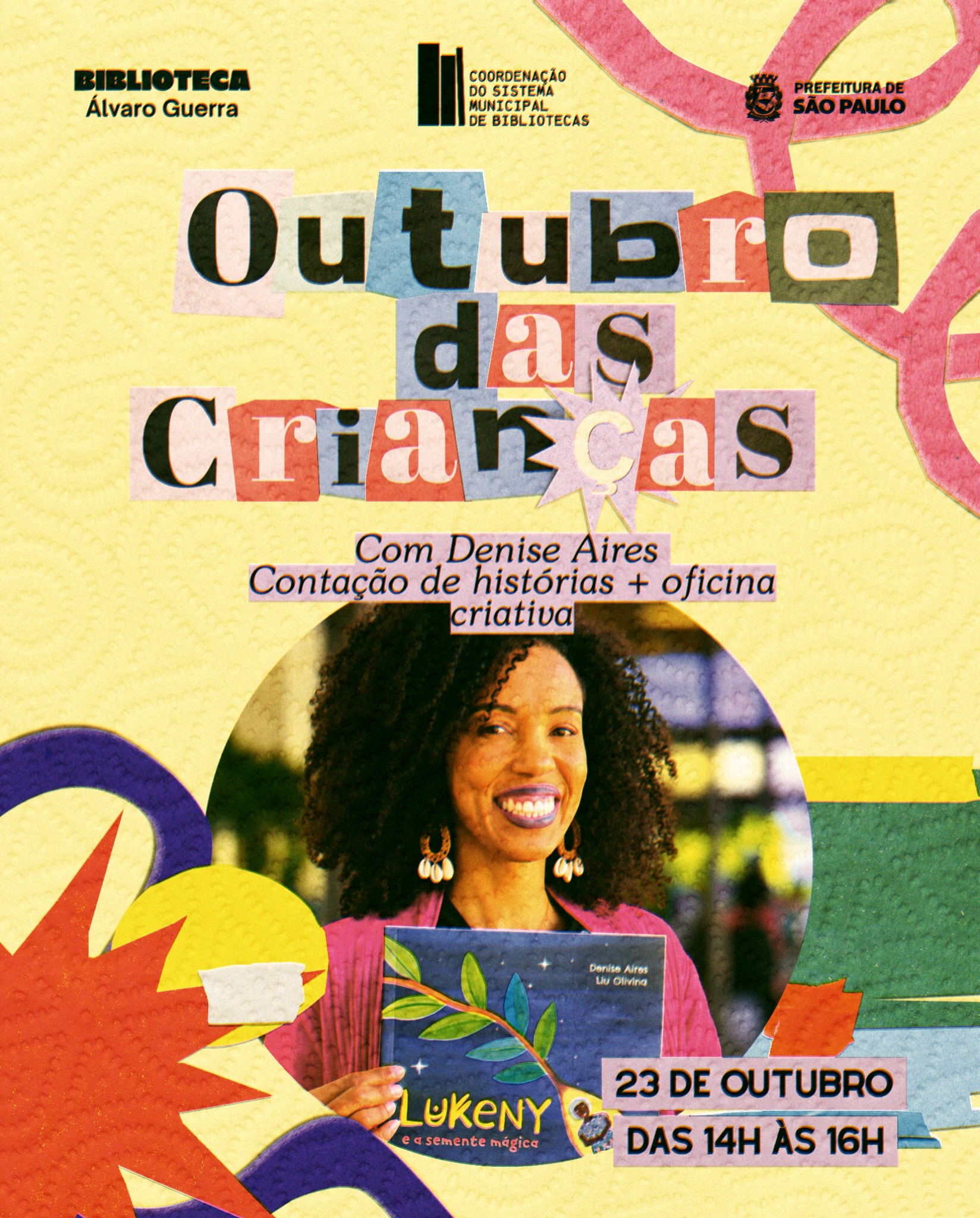Lukeny e a Semente Mágica - Contação de Histórias + Oficina Criativa — Biblioteca Álvaro Guerra, Pinheiros, São Paulo