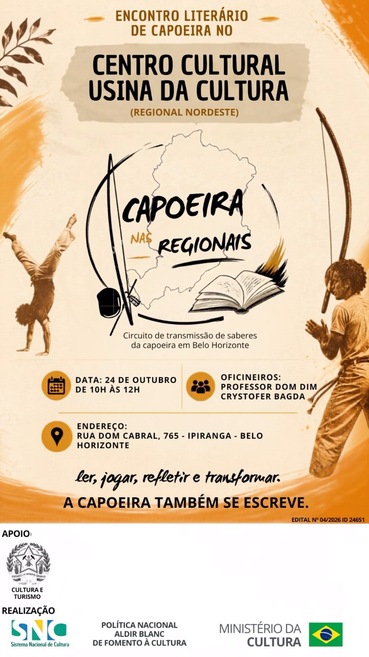 Capoeira nas Regionais - Circuito de transmissões de saberes da capoeira em Belo Horizonte