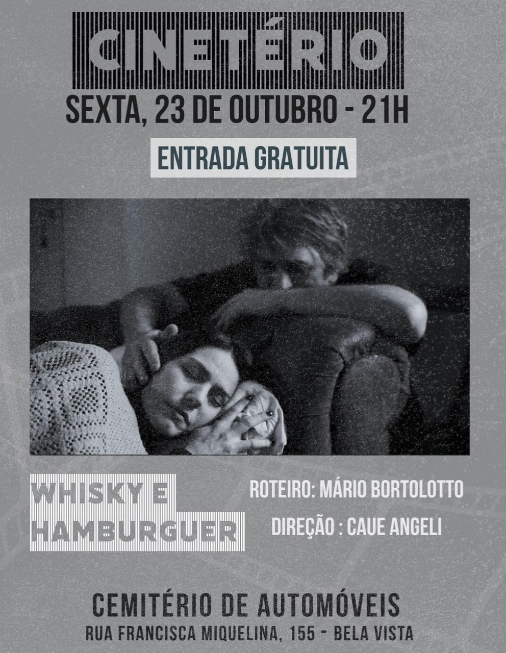 Sessão Cinetério: Whisky e Hamburguer — Cemitério de Automóveis, Bela Vista, São Paulo