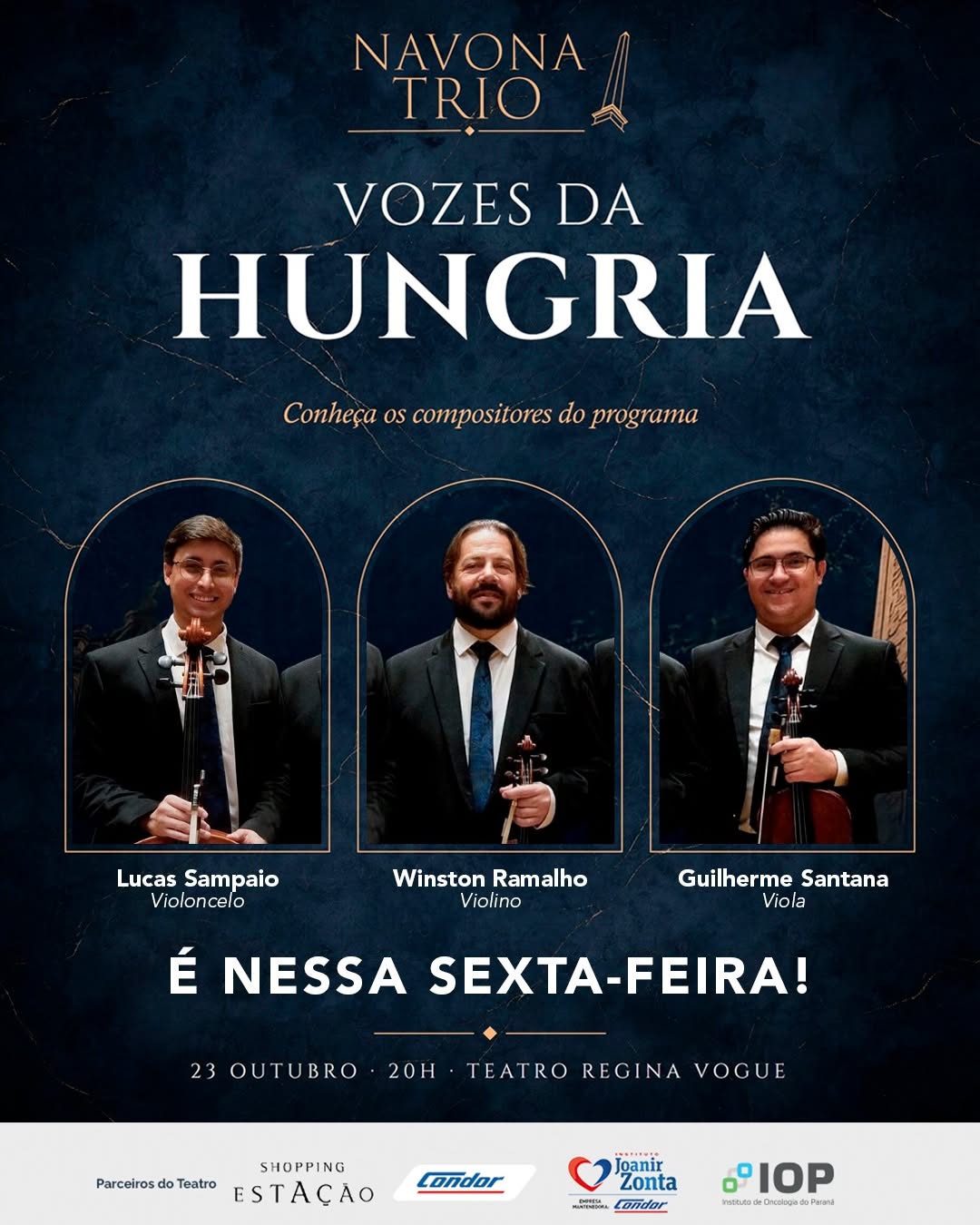 Vozes da Hungria - Navona Trio — Teatro Regina Vogue, Rebouças, Curitiba