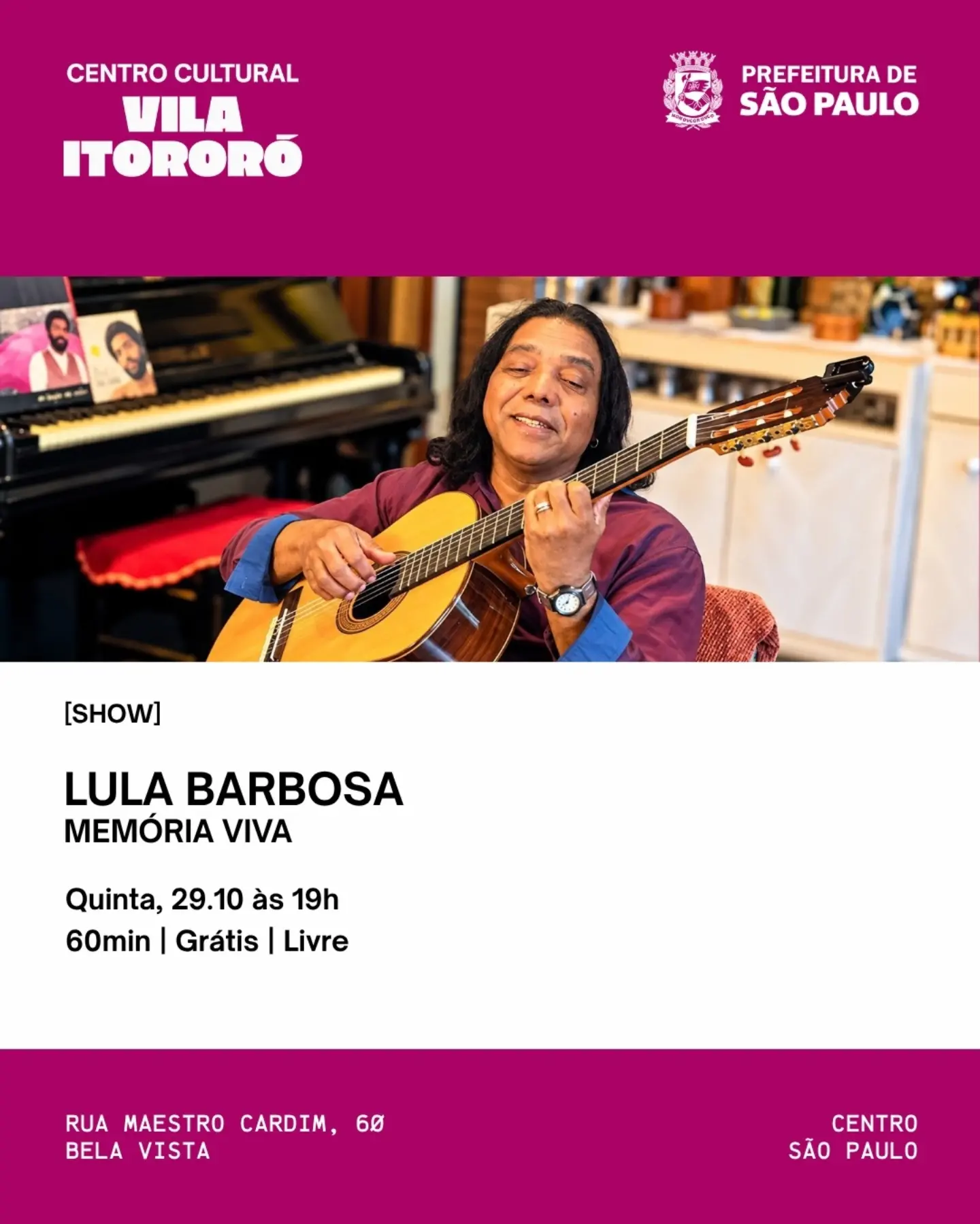 Lula Barbosa — Memória Viva — Centro Cultural Vila Itororó, Bela Vista, São Paulo