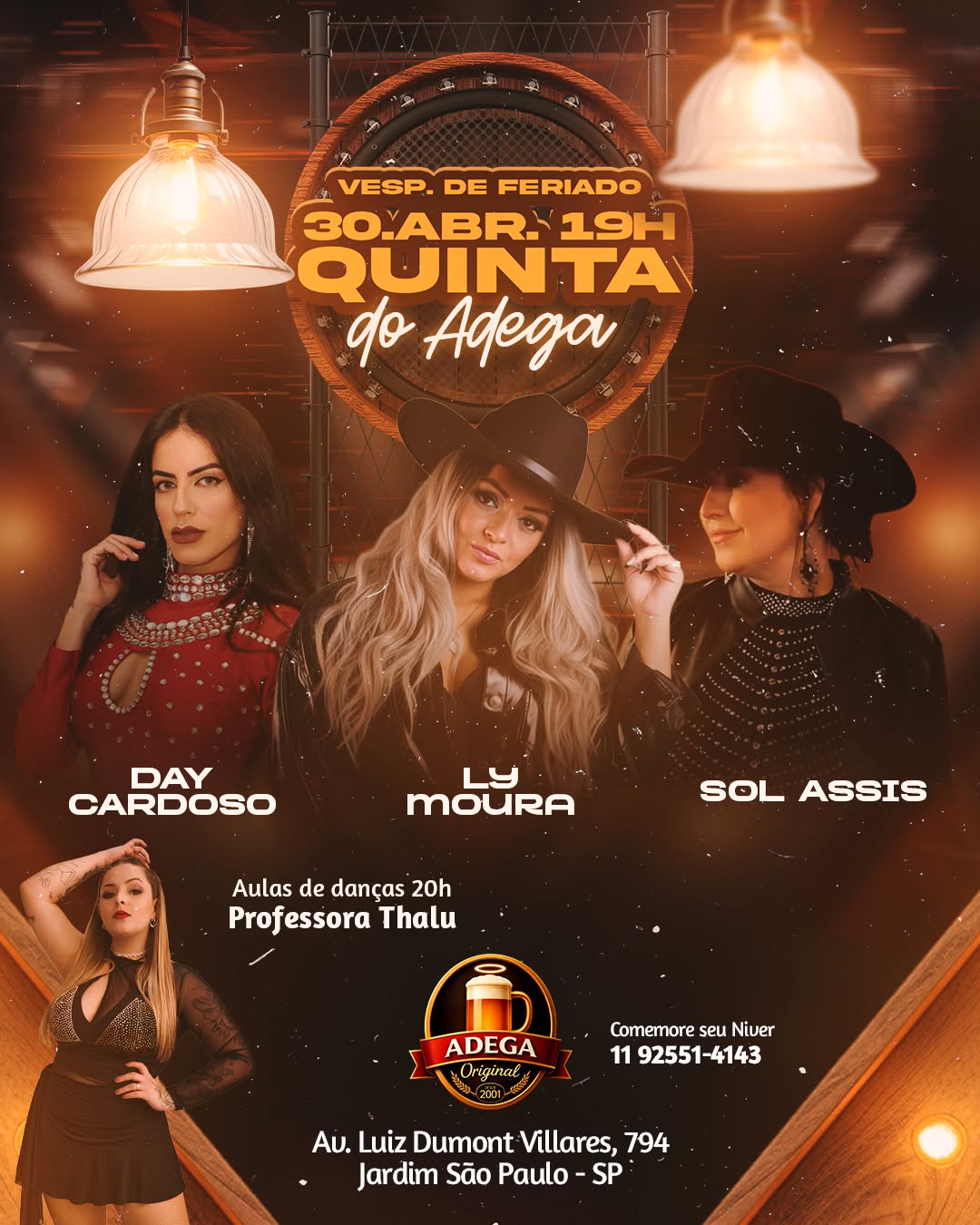 Véspera de Feriado com Day Cardoso, Ly Moura e Sol Assis