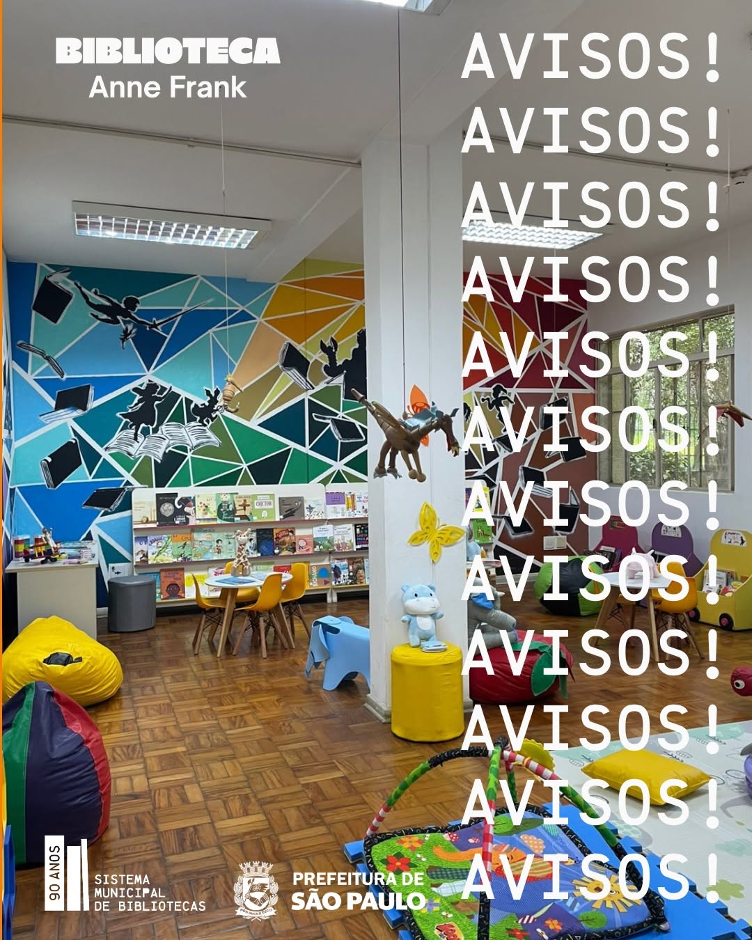 Atendimento normal na Biblioteca Anne Frank