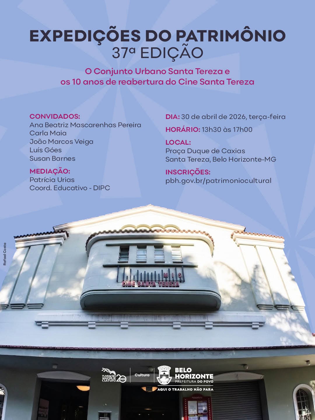 37ª Edição do Expedições do Patrimônio - Santa Tereza