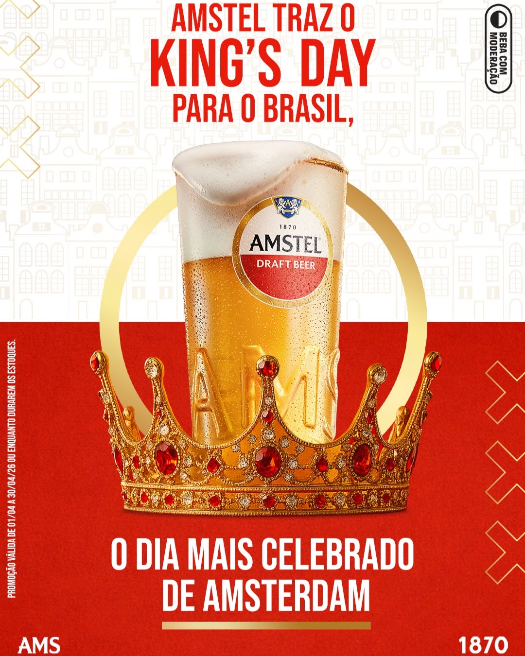 Chope Amstel por R$9,90