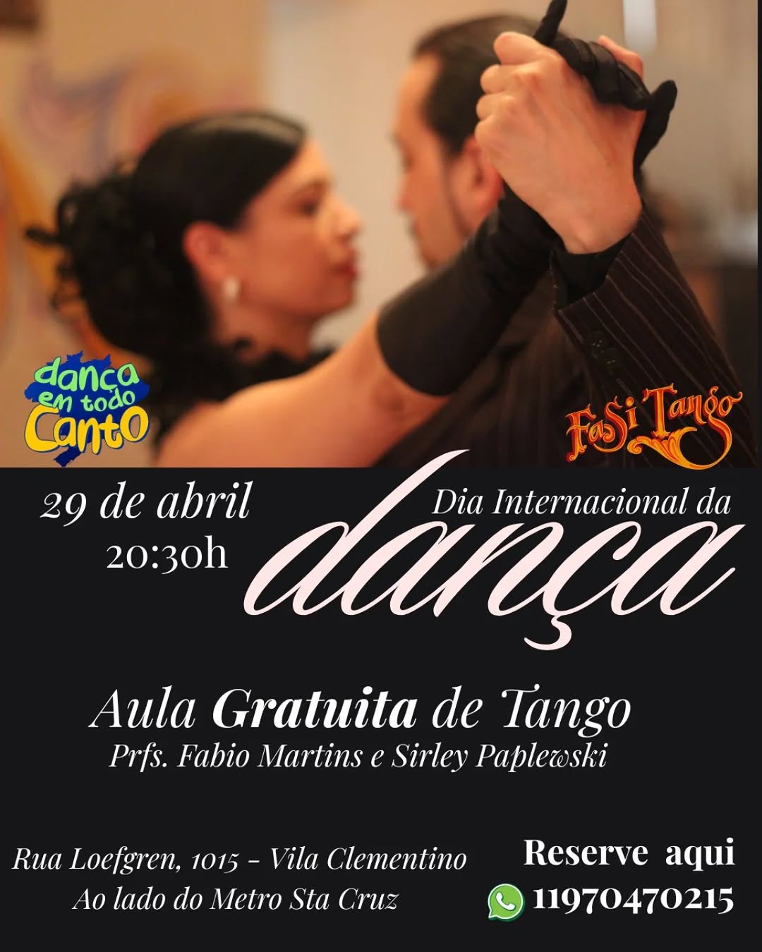 Aula Gratuita de Tango