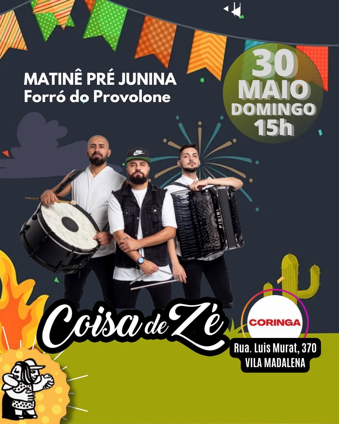 MATINÊ PRÉ-JUNINA DO PROVOLONE — Forró do Provolone, Pinheiros, São Paulo