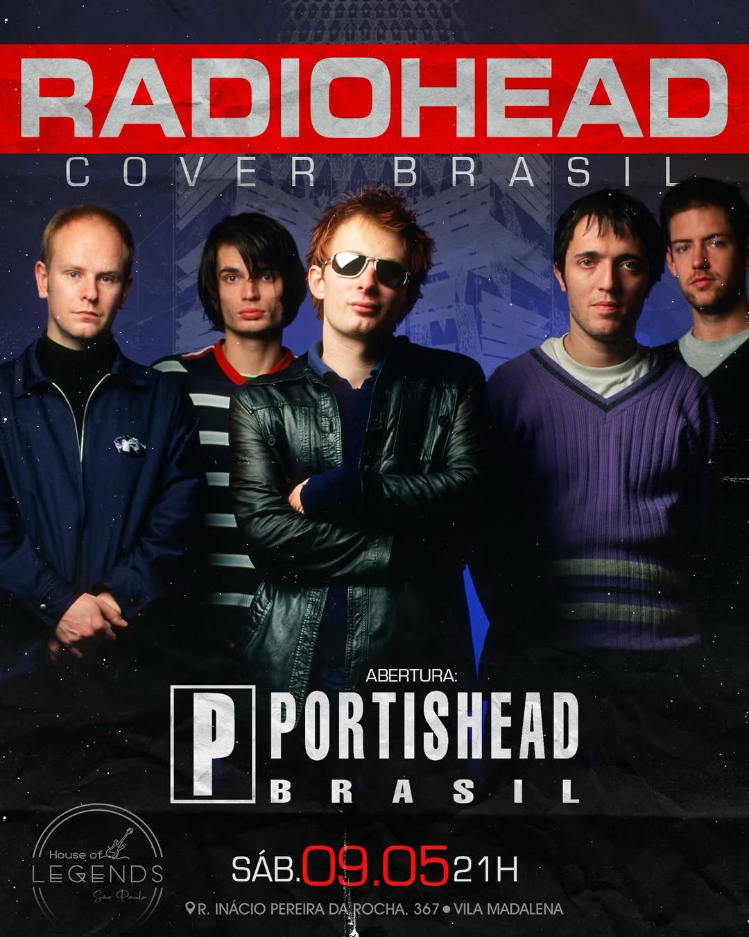 Radiohead Cover Brasil com abertura Portishead BR