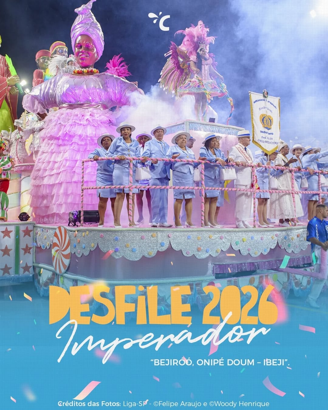 Desfile 2026 - Imperador do Ipiranga “BEJIRÓÓ, ONIPÉ DOUM – IBEJI”