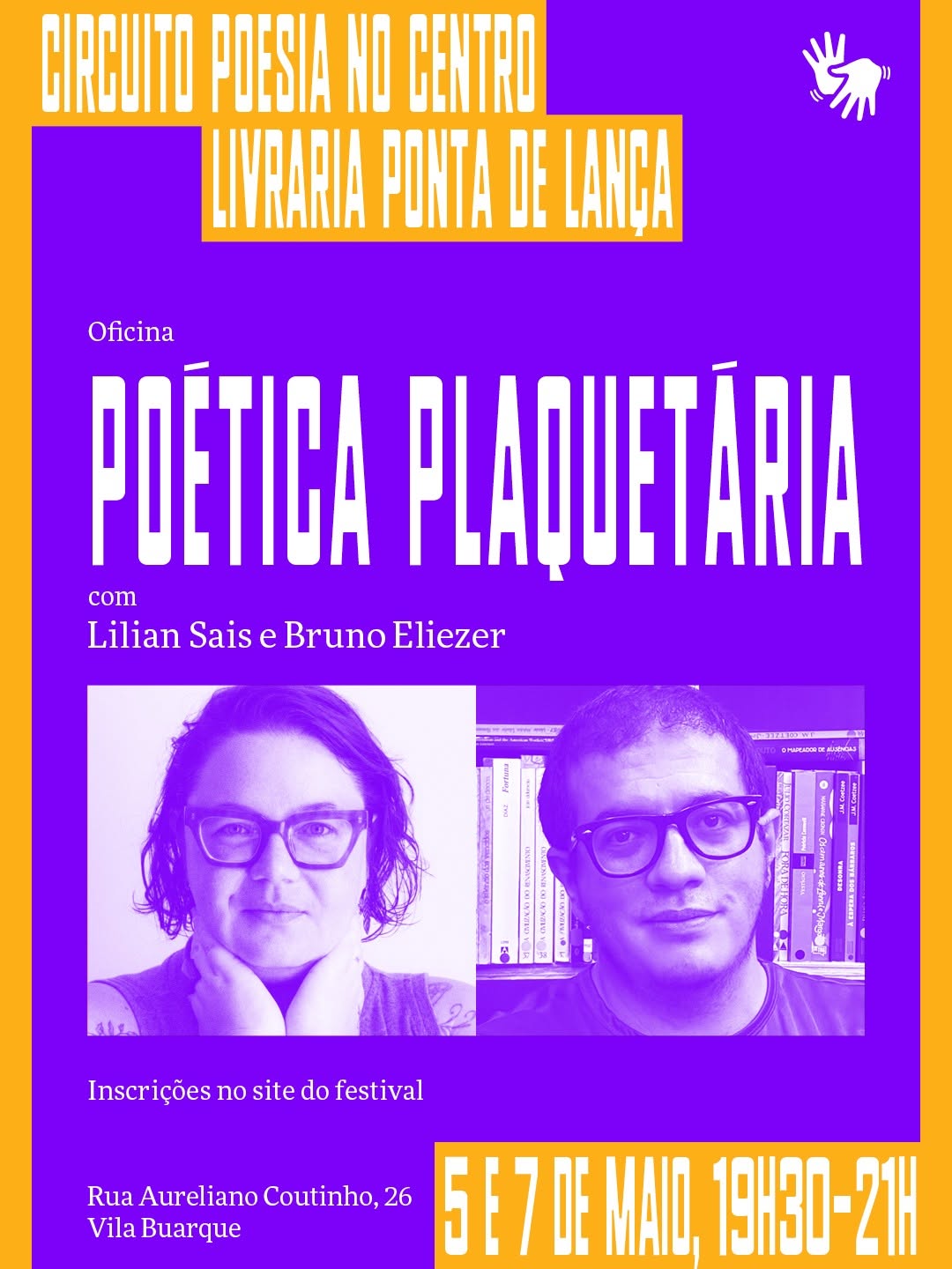 Poesia no Centro - Oficina de Plaquetes com Lilian Sais