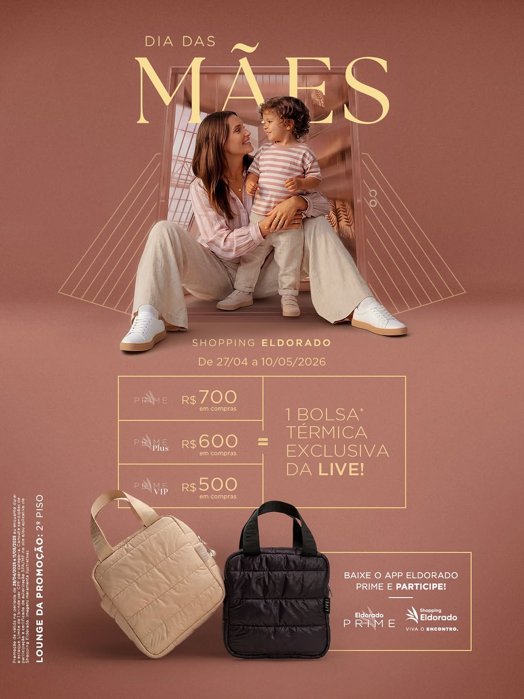 Promoção de Dia das Mães do Shopping Eldorado