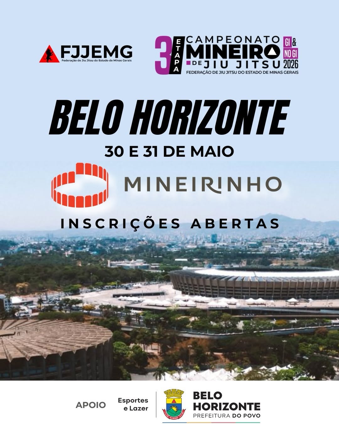 3ª Etapa do Campeonato Mineiro de Jiu-Jitsu 2026