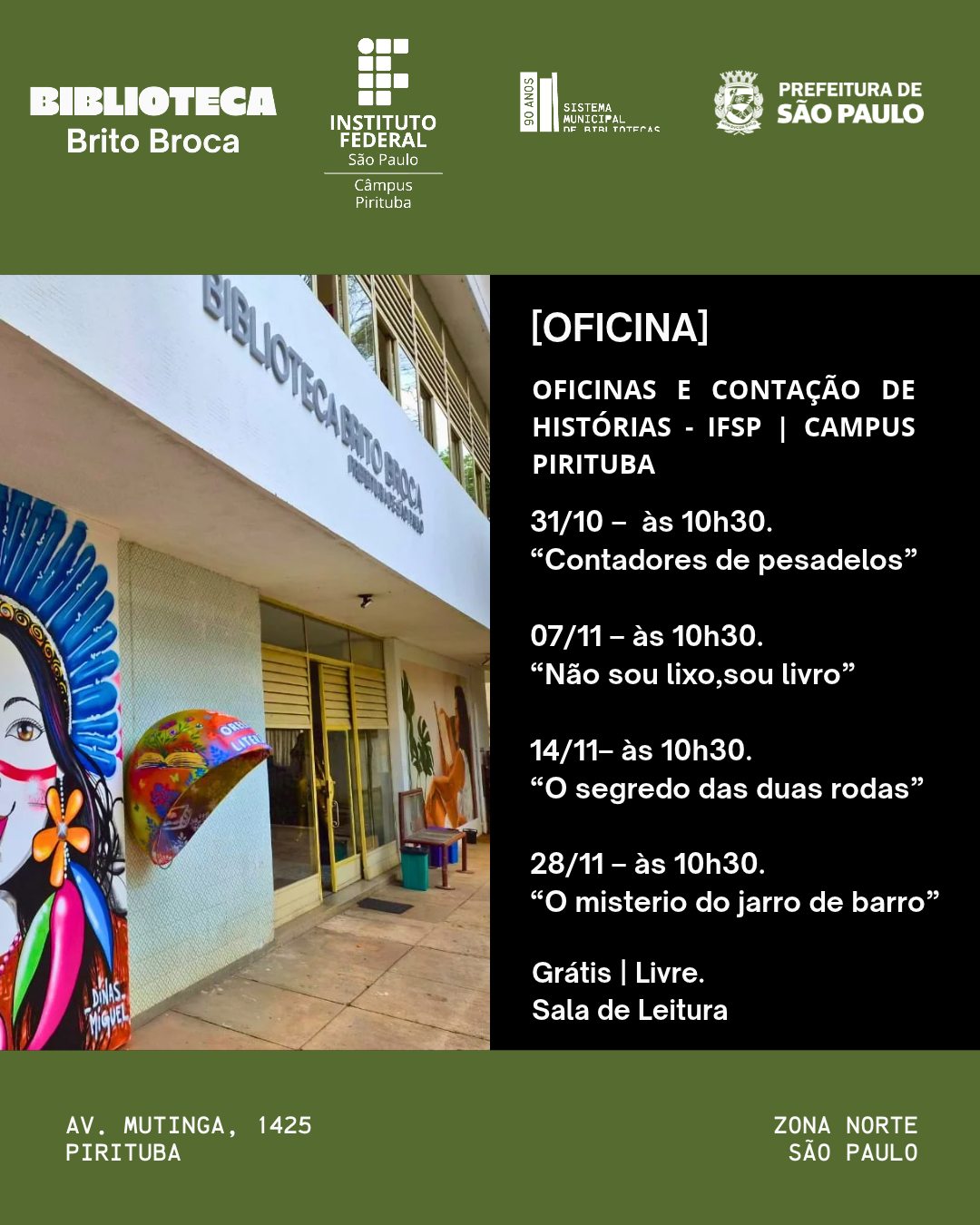 O mistério do jarro de barro — Biblioteca Brito Broca, Pirituba, São Paulo