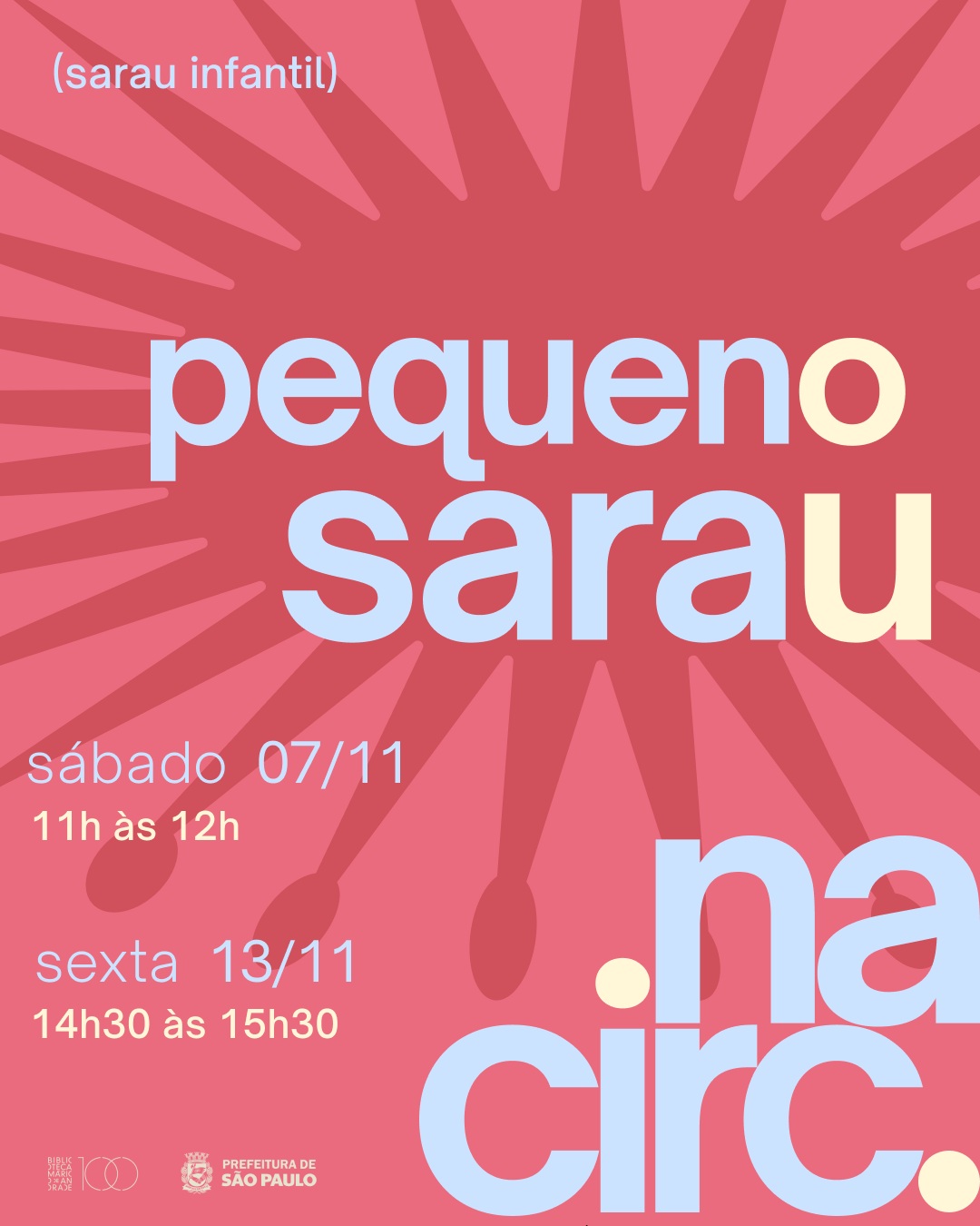 Pequeno Sarau na Mário — Biblioteca Mário de Andrade, República, São Paulo