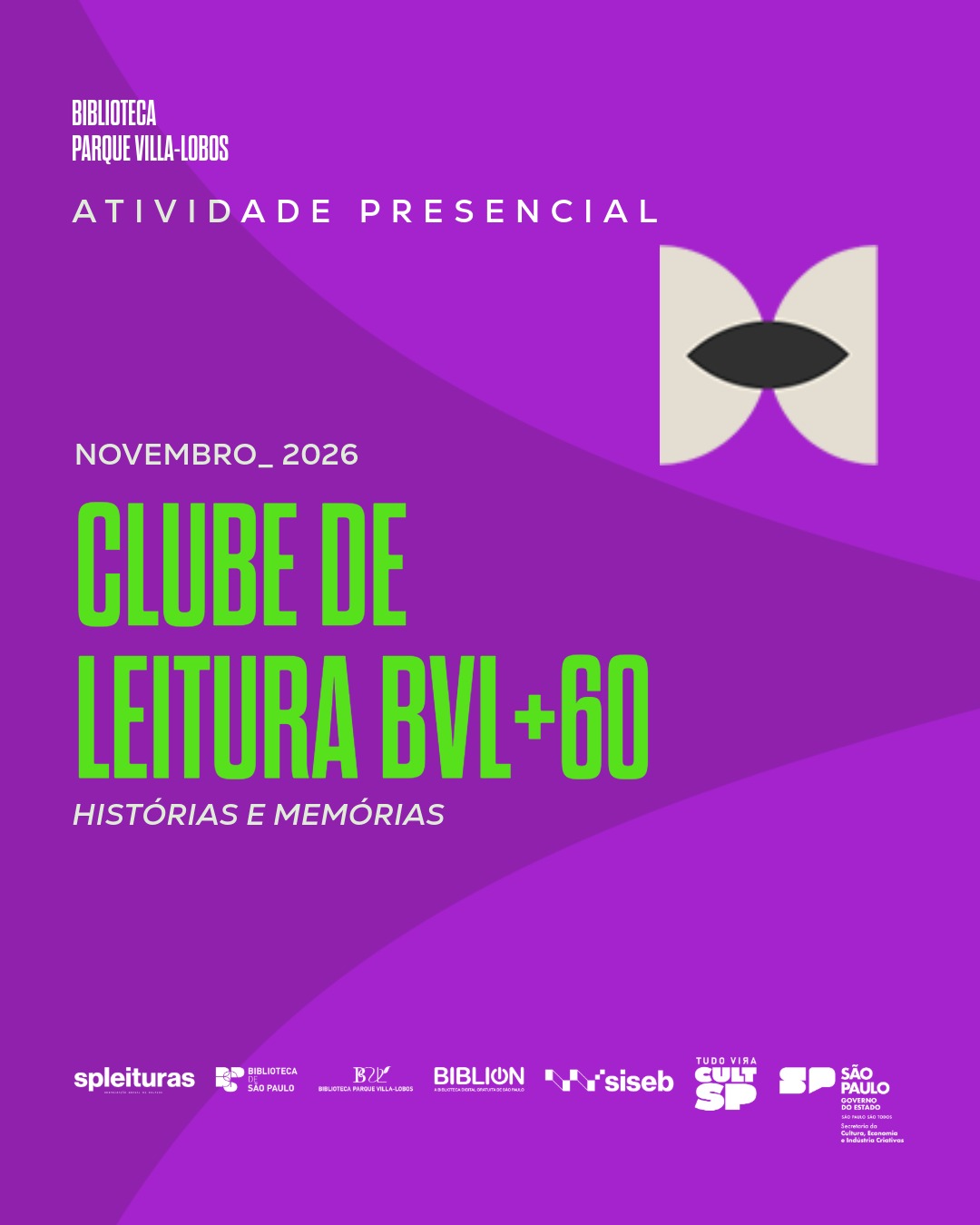 Clube de Leitura BVL+60: Histórias e Memórias - Dilúvio das Almas — Biblioteca Parque Villa-Lobos, Alto de Pinheiros, São Paulo