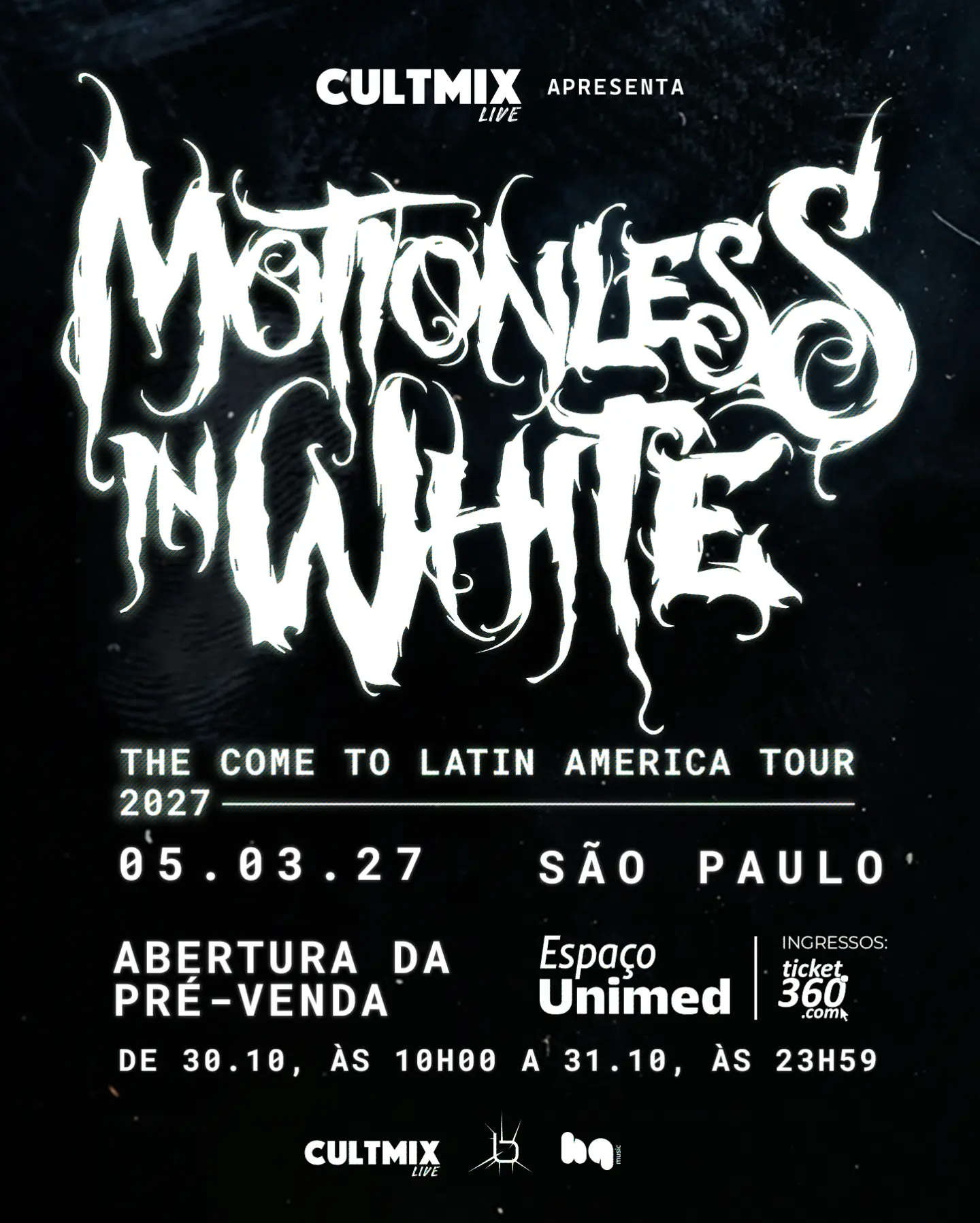 Motionless in White - The Come To Latin America Tour 2027
