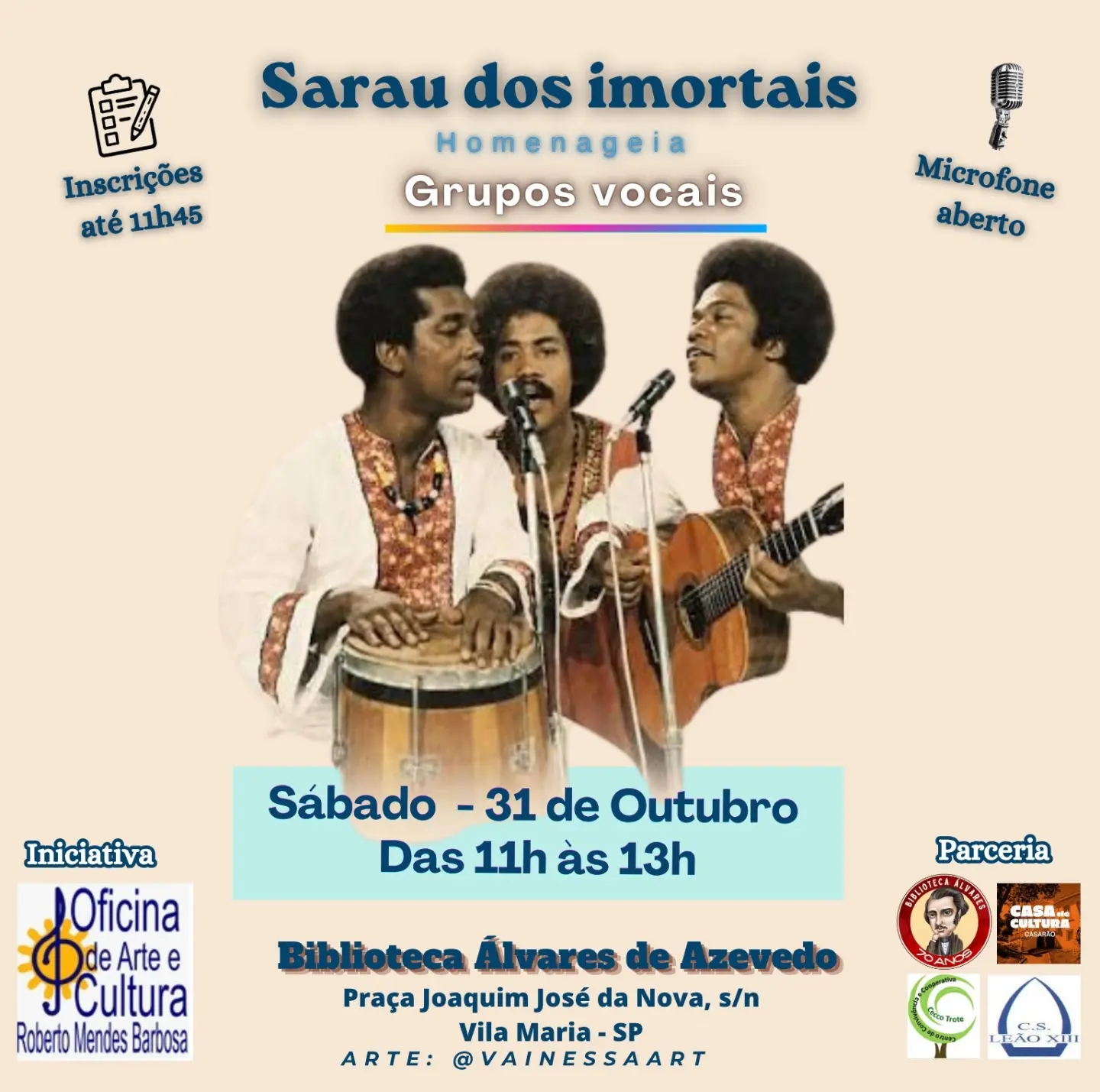 Sarau dos Imortais - Homenagem aos Grupos Vocais Brasileiros
