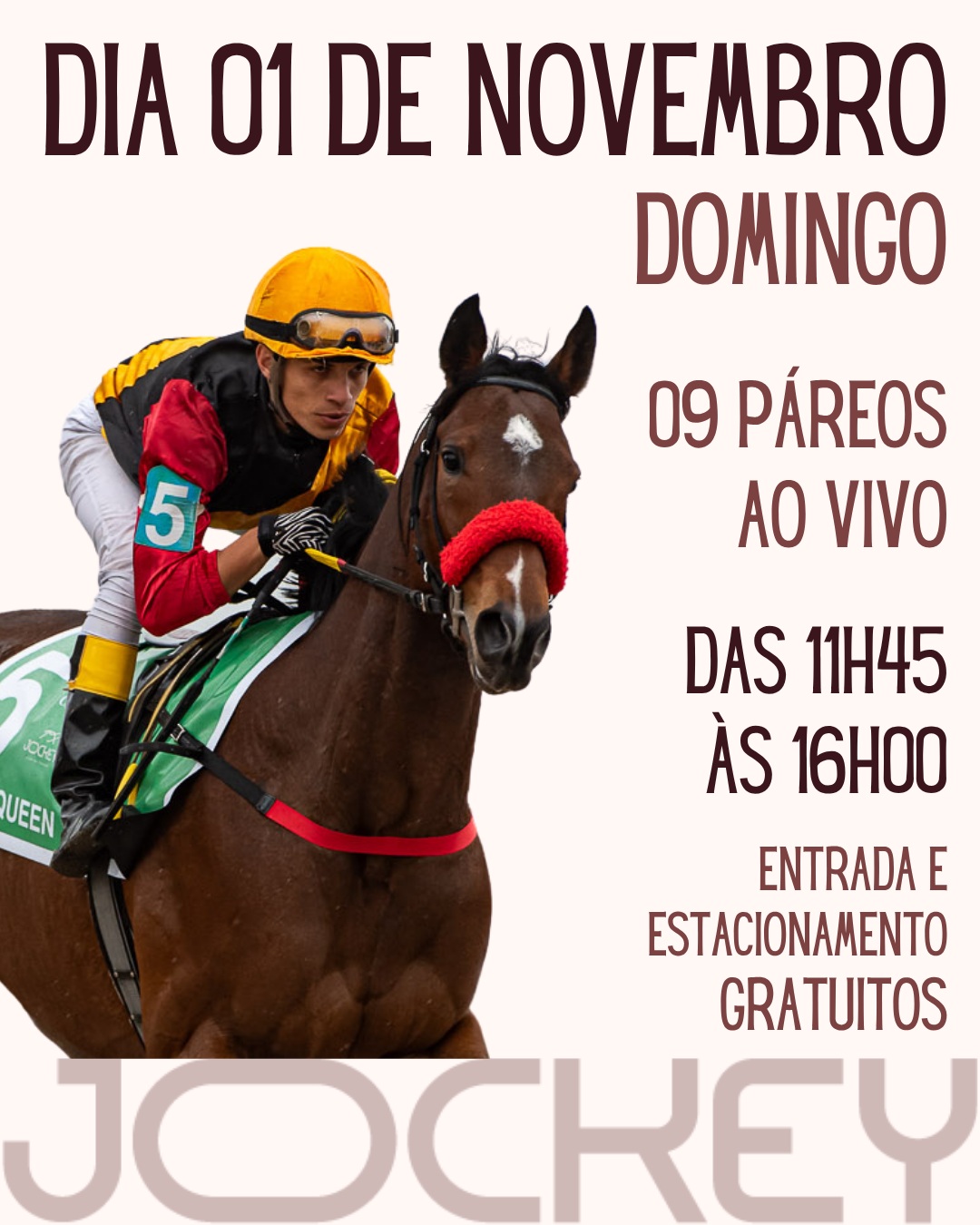 Próxima Corrida - Provas Preparatórias para o Grande Prêmio Paraná 2026 — Jockey Club do Paraná, Tarumã, Curitiba