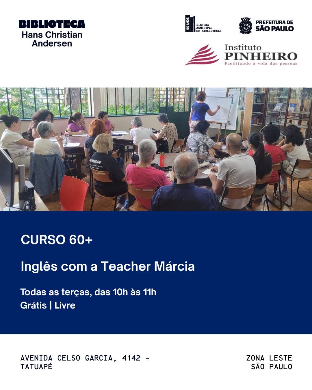 Aula de Inglês para 60+
