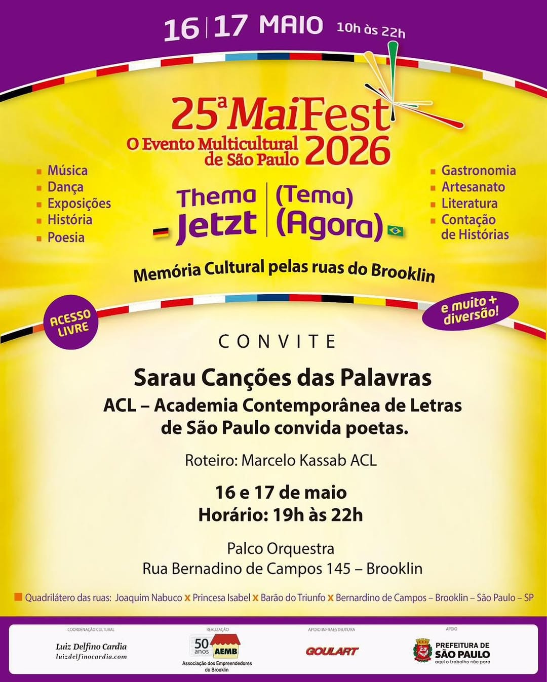 Sarau Canções das Palavras