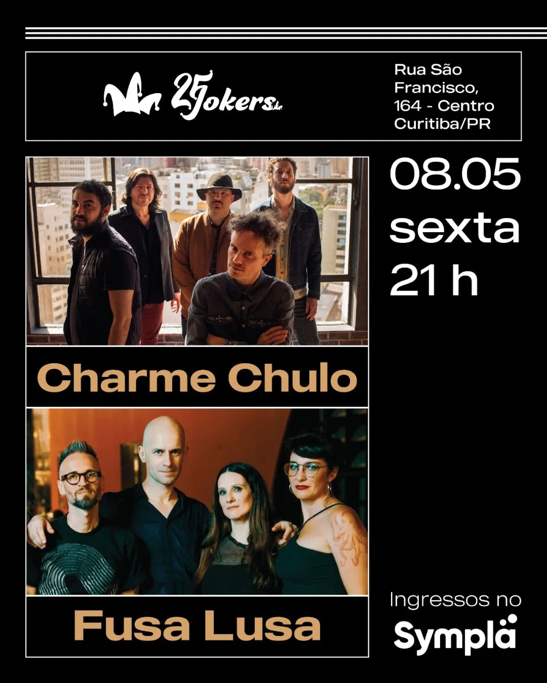 Charme Chulo com Fusa Lusa no Jokers Pub