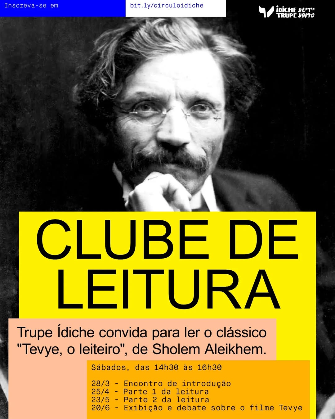 Encontro do Grupo de Leitura: Tevye, o leiteiro
