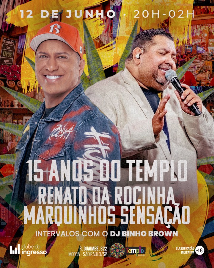 15 anos do Templo — Templo - Bar de Fé, Mooca, São Paulo
