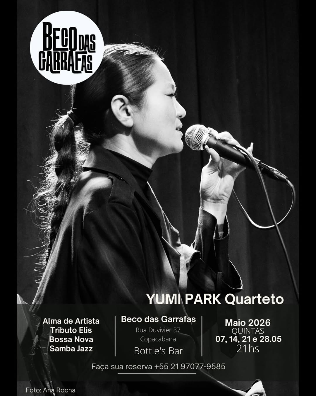 Projeto Alma de Artista: Tributo a Elis Regina — Beco das Garrafas, Copacabana, Rio de Janeiro