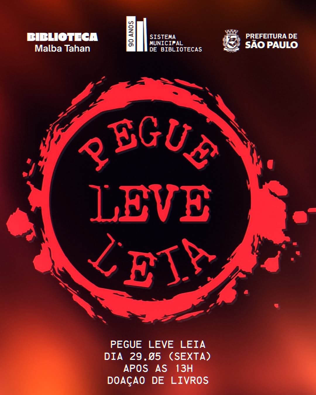 Pegue Leve Leia — Biblioteca Malba Tahan, São Paulo