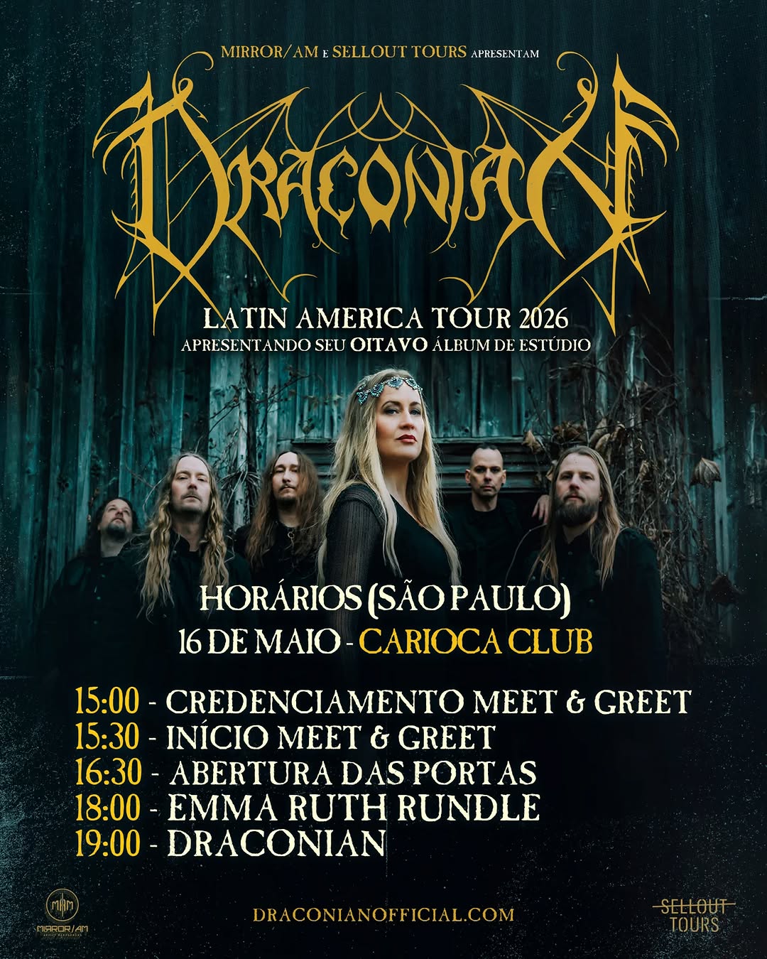 Draconian - Show da Tour IN SOMNOLENT RUIN