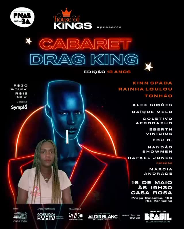 Cabaret Drag King - 13 anos