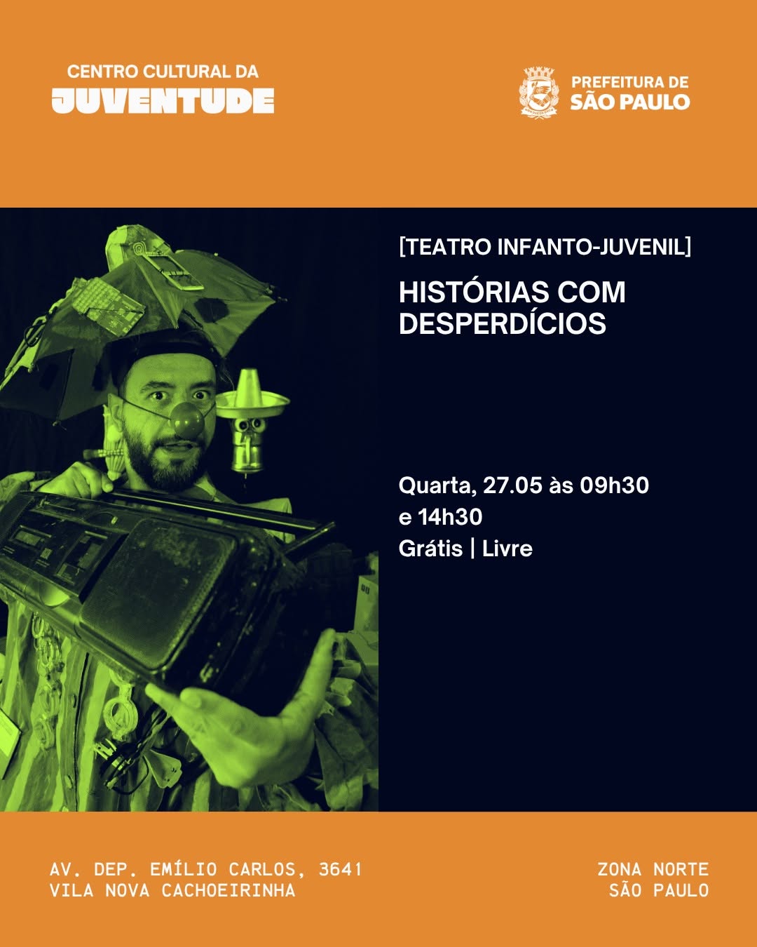 Um Humilde Catador de Lixo — CCJ - Centro Cultural da Juventude, Cachoeirinha, São Paulo