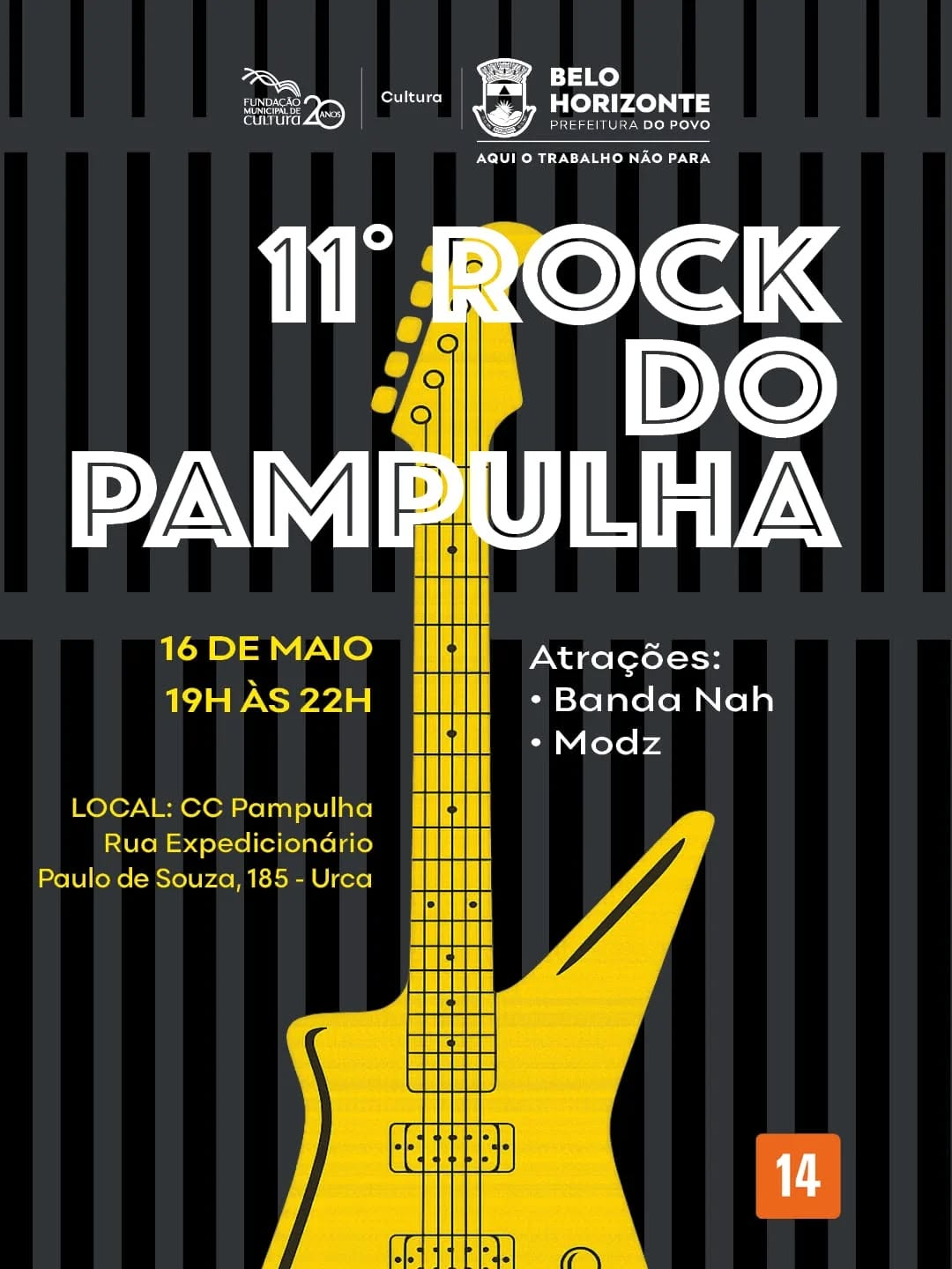 11° Rock do Pampulha — Centro Cultural Pampulha, Pampulha, Belo Horizonte