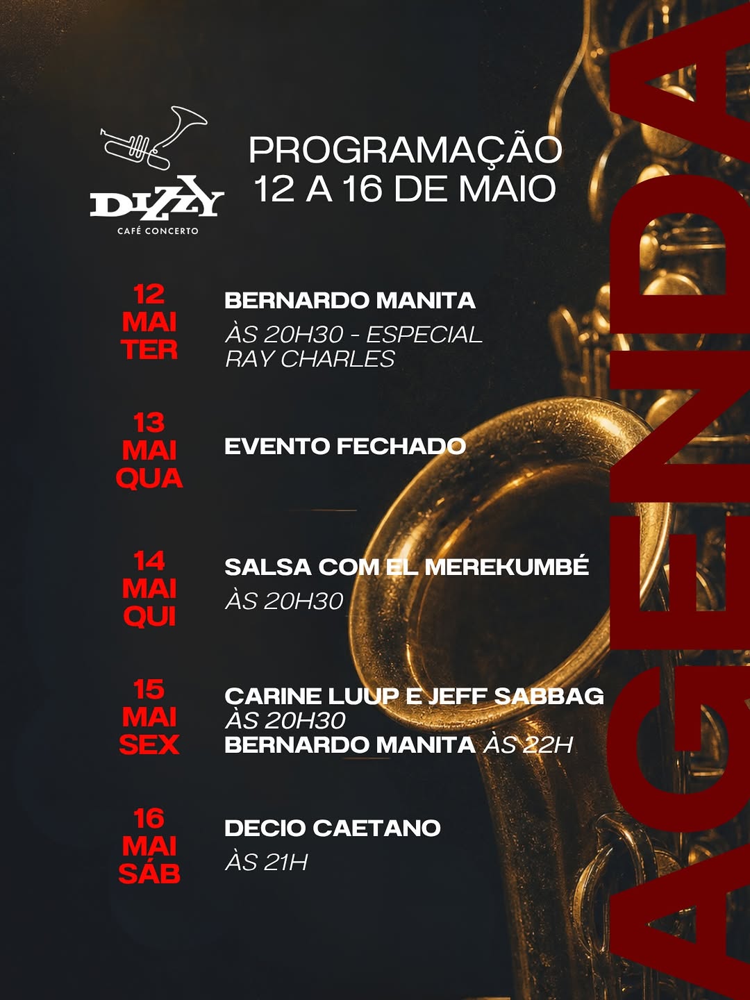 Tributo Ray Charles — Dizzy Café Concerto, Centro, Curitiba