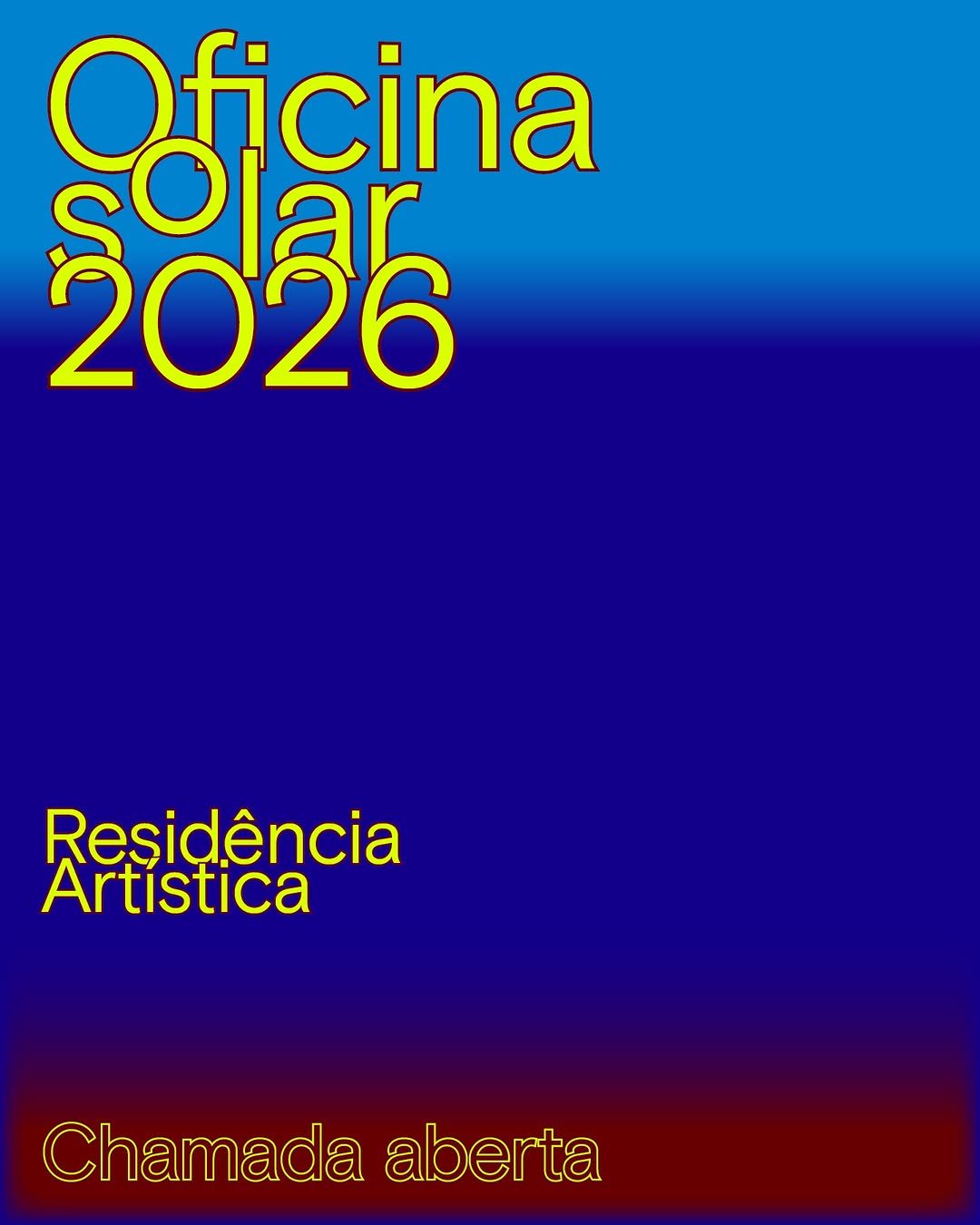 Oficina Solar 2026 - Residências Artísticas