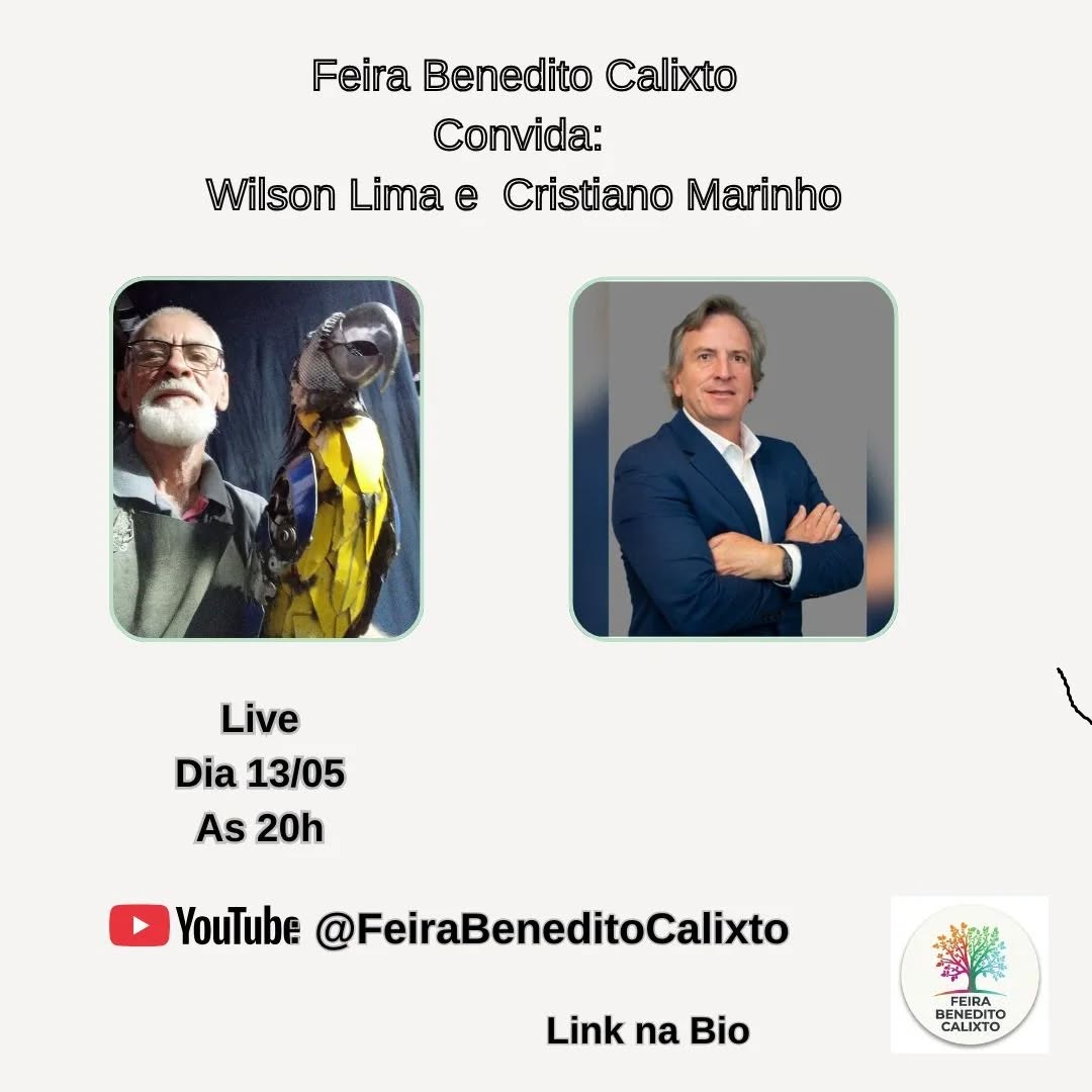 Live com Wilson Lima e Cristiano Marinho — Feira Benedito Calixto, Pinheiros, São Paulo