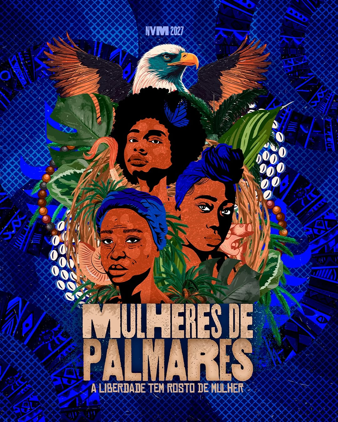 LOGO DE ENREDO OFICIAL - CARNAVAL 2027 G.R.E.S Nenê de Vila Matilde: “Mulheres de Palmares - A liberdade tem rosto de muiher.” — Nenê de Vila Matilde, Vila Matilde, São Paulo