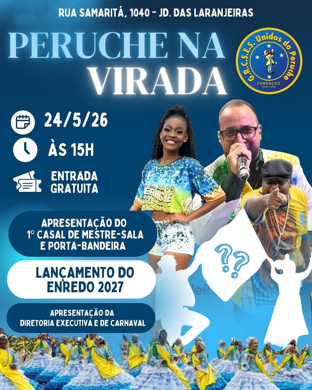 Virada Cultural - Unidos do Peruche: Lançamento do Enredo 2027 — G.R.C.S.E.S. Unidos do Peruche, Casa Verde, São Paulo